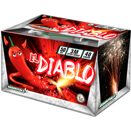 Lesli El Diablo 4er-Fontänenbatterie