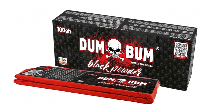 Klasek Dum Bum Knallkette 100 Schuss Display mit 15 Stück